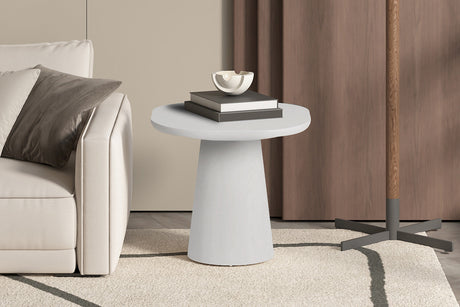 Table basse Tavira 55 cm Ovale Ciment Ecru