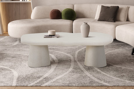 Table basse Faro 130 cm Organique Ciment
