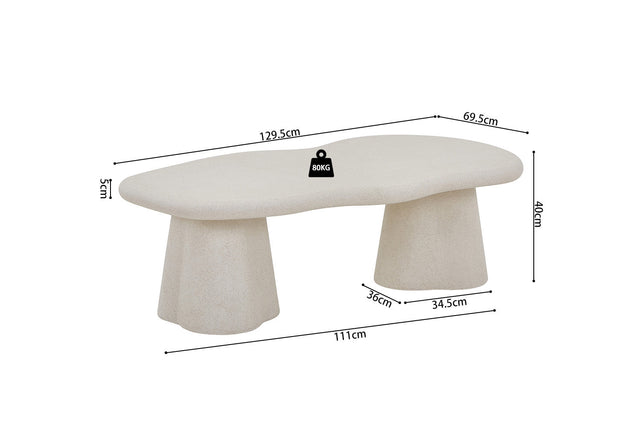 Table basse Faro - dimensions
