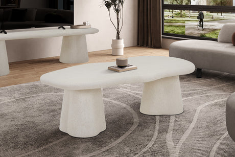 Table basse Faro 130 cm Organique Ciment - vue 2