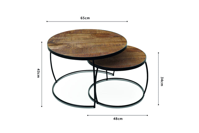 Table basse Lars - dimensions