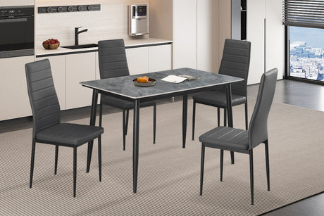 Table Kenzo 120 cm Rectangulaire Pierre Gris - vue 2