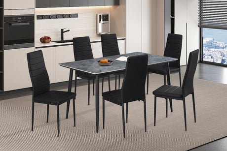 Table Kenzo 140 cm Rectangulaire Pierre Gris