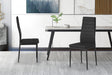 Set de 4 chaises Cato/Kenzo PU Black