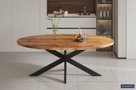 Table Alexa 200 cm Ovale Bois de Manguier