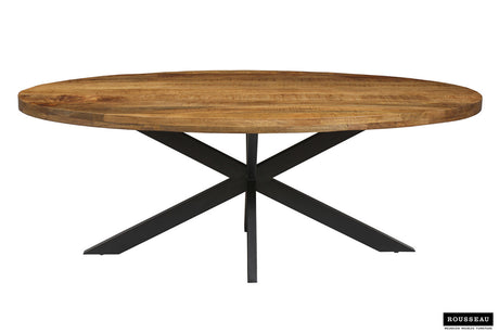 Table Alexa 200 cm Ovale Bois de Manguier - vue 2