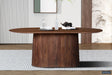 Table Miguel 200 cm Ovale Bois de manguier Brun clair