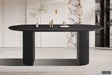 Table Lagos 200 cm Ovale Décor Brun foncé