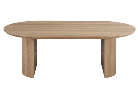 Table Lagos 220 cm Ovale Décor Chêne Naturel - vue 2