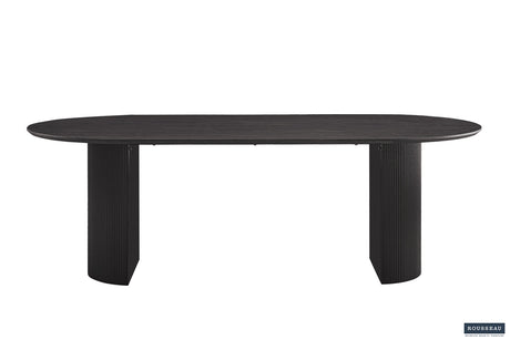 Table Lagos 220 cm Ovale Décor Brun foncé - vue 2