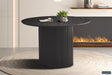 Table Lagos 120 cm Ronde Décor Brun foncé