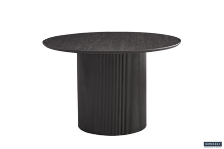 Table Lagos 120 cm Ronde Décor Brun foncé - vue 2
