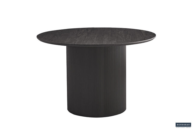 Table Lagos 120 cm Ronde Décor Brun foncé - vue 2