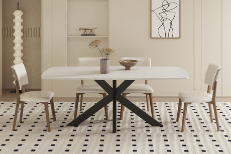 Table Apollo 180 cm Ovale Danoise Pierre Blanc - vue 2