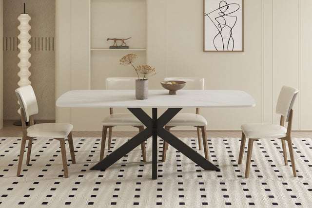 Table Apollo 180 cm Ovale Danoise Pierre Blanc - vue 2
