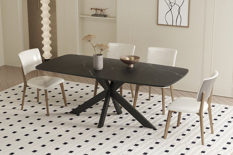 Table Apollo 180 cm Ovale Danoise Pierre Noir