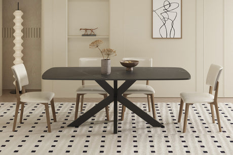 Table Apollo 180 cm Ovale Danoise Pierre Noir - vue 2