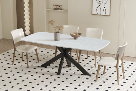 Table Apollo 180 cm Ovale Danoise Pierre Baroque Gris