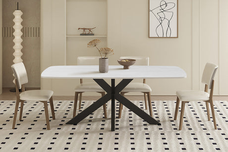 Table Apollo 180 cm Ovale Danoise Pierre Baroque Gris - vue 2