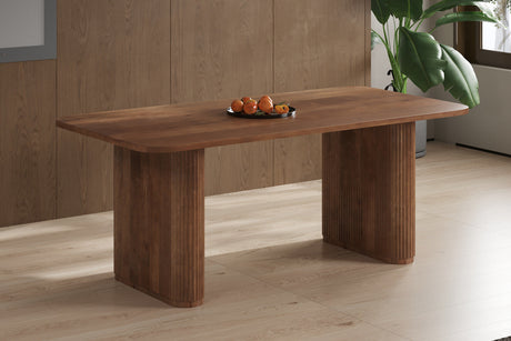 Table Jean 200 cm Ovale Danoise Bois de manguier Brun clair - vue 2