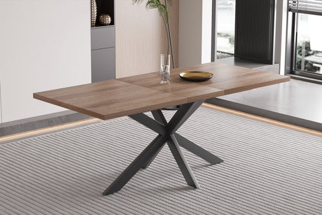 Table extensible Kos 160-200 cm Décor Brun foncé - vue 2