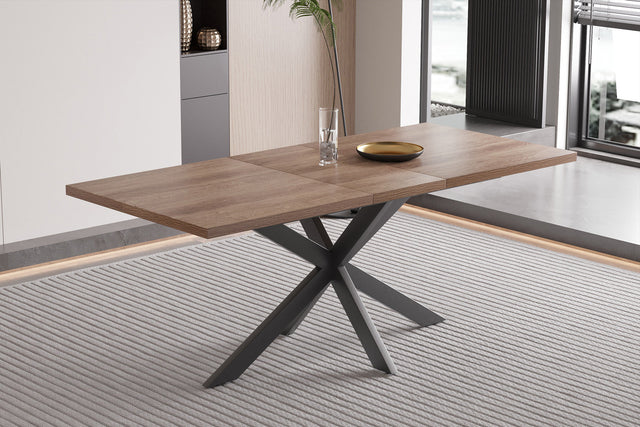 Table extensible Kos 160-200 cm Décor Brun foncé - vue 2
