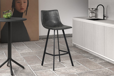 Tabouret de bar Ozan PU Noir - vue 2