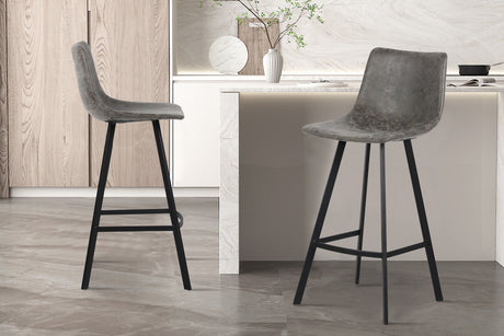Tabouret de bar Ozan PU Gris