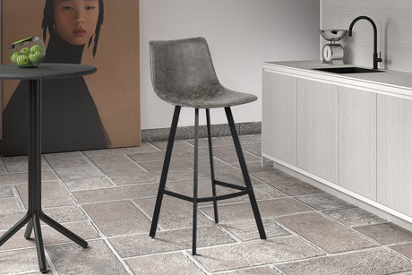 Tabouret de bar Ozan PU Gris - vue 2