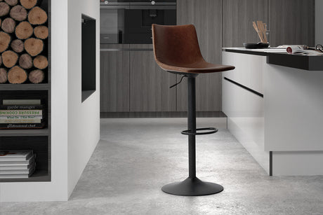 Tabouret de bar Trevi PU Brun - vue 2