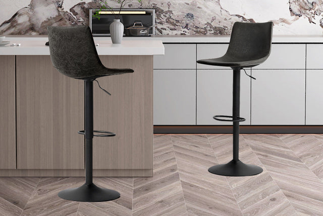 Tabouret de bar Trevi PU Noir
