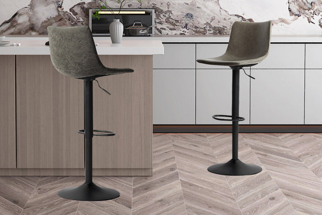Tabouret de bar Trevi PU Gris