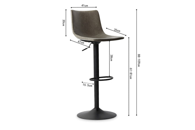 Tabouret de bar Trevi - dimensions