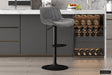 Tabouret de bar Fenna PU Gris