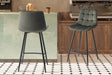Chaise de comptoir Juta Velours Vert
