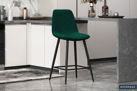 Chaise de Comptoir Boy Velours Vert