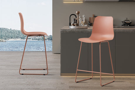 Chaise de comptoir Marie PP Terracotta