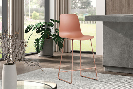 Chaise de comptoir Marie PP Terracotta - vue 2