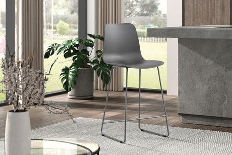 Chaise de comptoir Marie PP Gris - vue 2