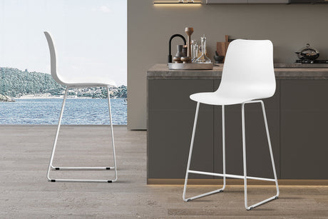 Chaise de comptoir Marie PP Blanc