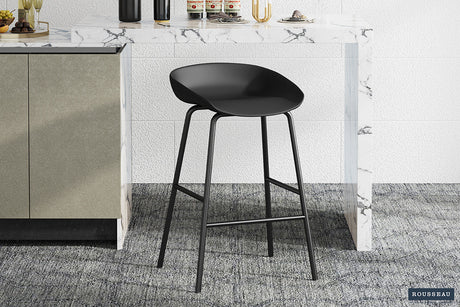 Chaise de comptoir Anna PP Noir
