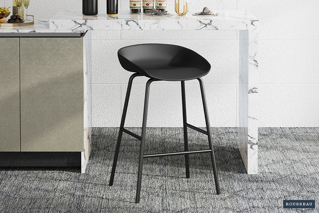 Chaise de comptoir Anna PP Noir