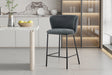 Chaise de comptoir Arthur Tissu Ote Belfast 39 Gris foncé