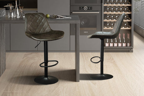 Tabouret de bar Madrid PU Ote Topper 05 Brun foncé