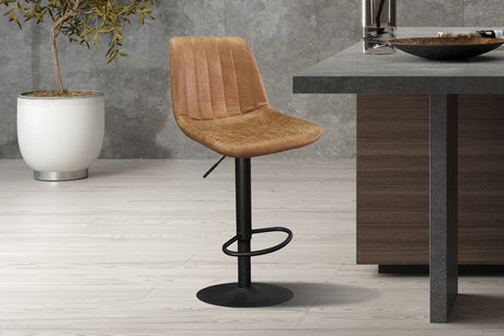 Tabouret de bar Barcelona PU Ote Topper 02 Cognac - vue 2