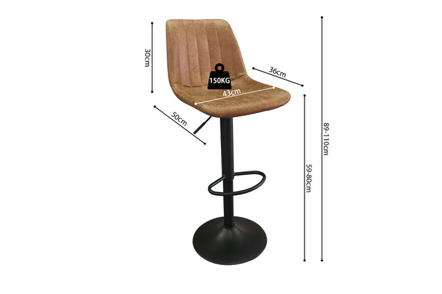 Tabouret de bar Barcelona - dimensions