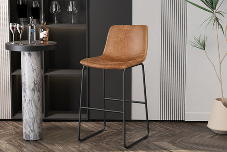 Chaise de Comptoir Mancia PU Ote Topper 02 Cognac - vue 2