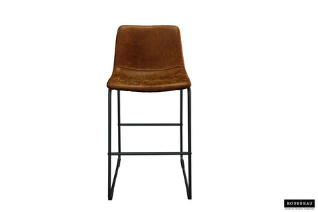 Tabouret de bar Mancia PU Ote Topper 02 Cognac - vue 2