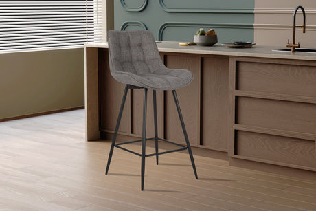 Chaise de comptoir Ariba Tissu Ote Montego 466 Gris - vue 2