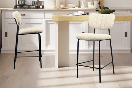 Chaise de comptoir Antura Tissu Ote Lisa 110 Beige